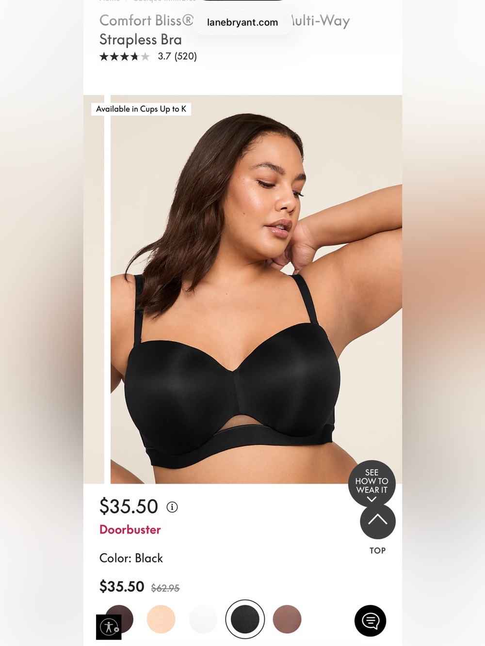 Comfort Bliss Lightly Lined Multi-way Strapless bra